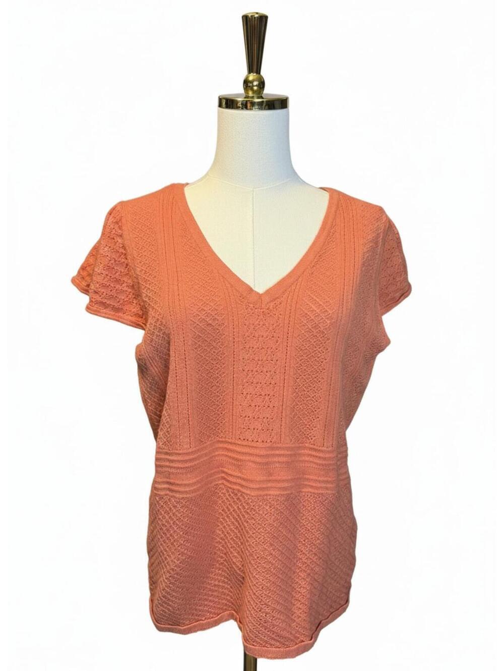 Torrid Apricot Brandy Orange Everyday Soft Pullover Sweater Size 1 / XL